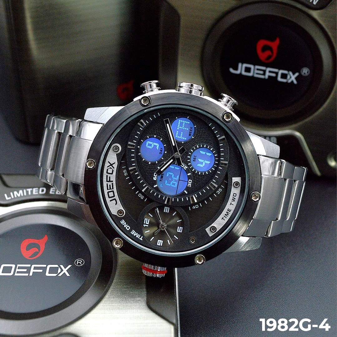 RELOJ HOMBRE JOEFOX 1982G ANALOGO DIGITAL METAL