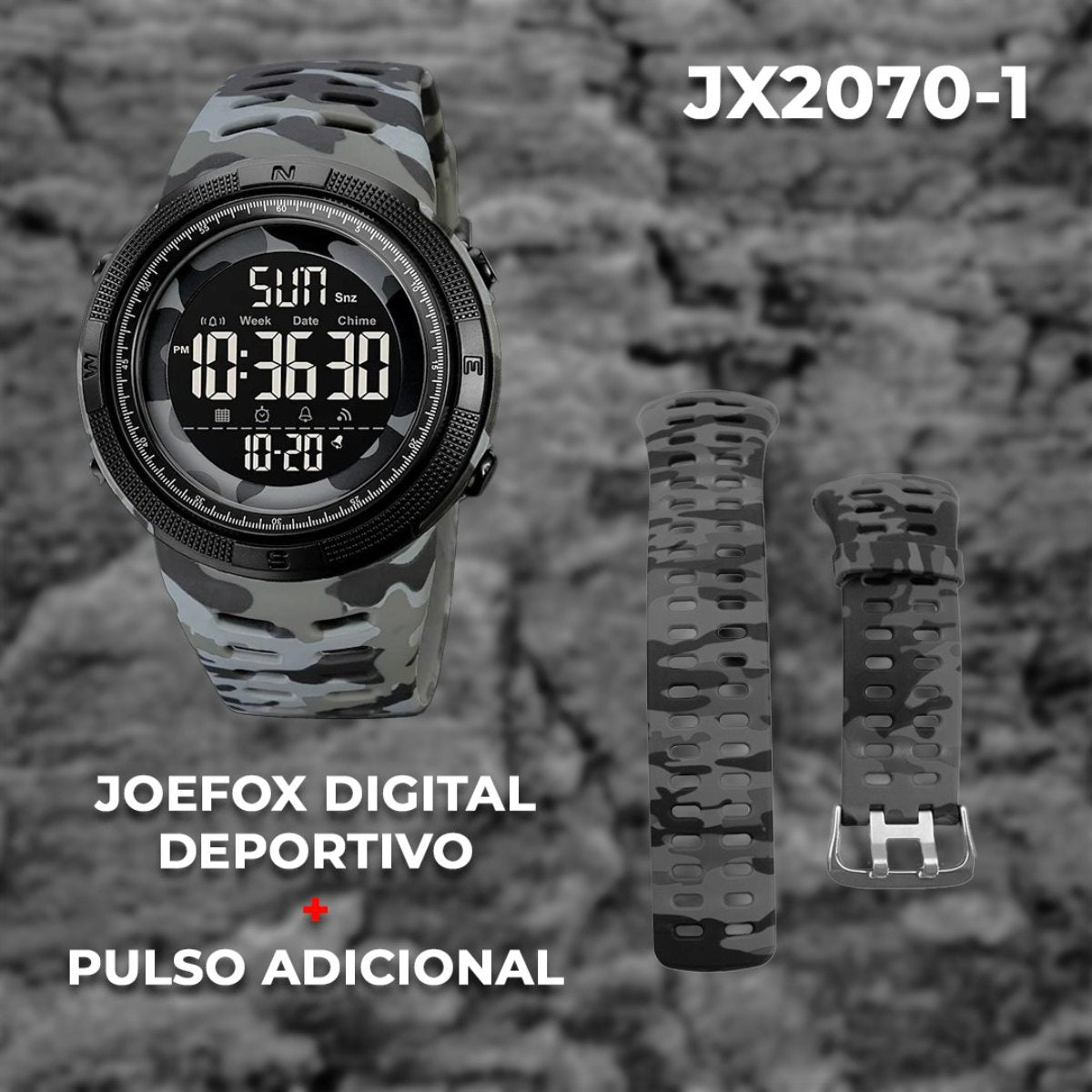 RELOJ DEPORTIVO JOEFOX JX2070 + CORREA ADICIONAL