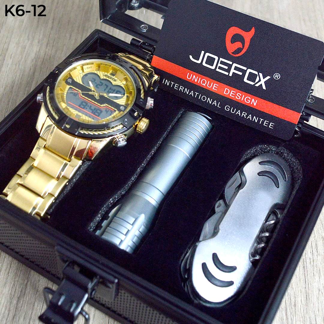 RELOJ JOEFOX + LINTERNA Y MULTIHERRAMIENTA